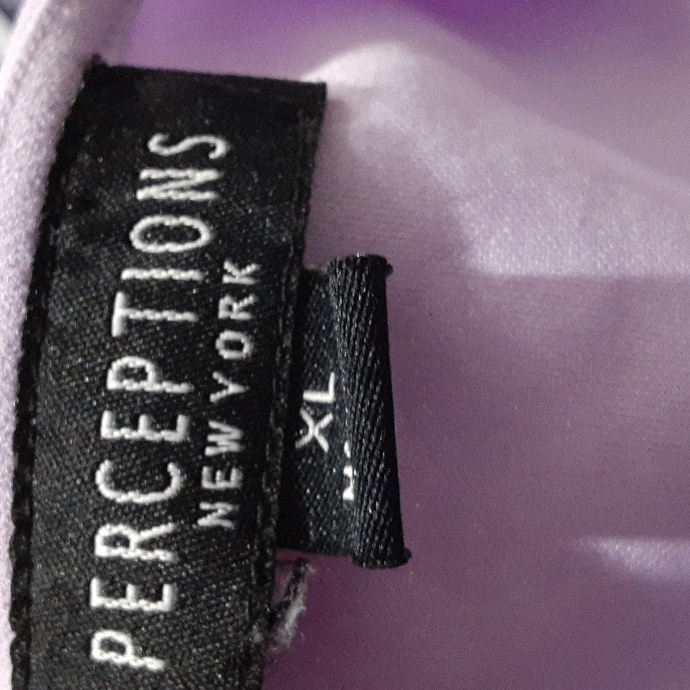 Perceptions Jacket Lavender Garment Lime Embroide… - image 6